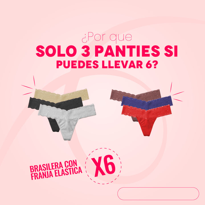 TANGA PAQX6 COLORES