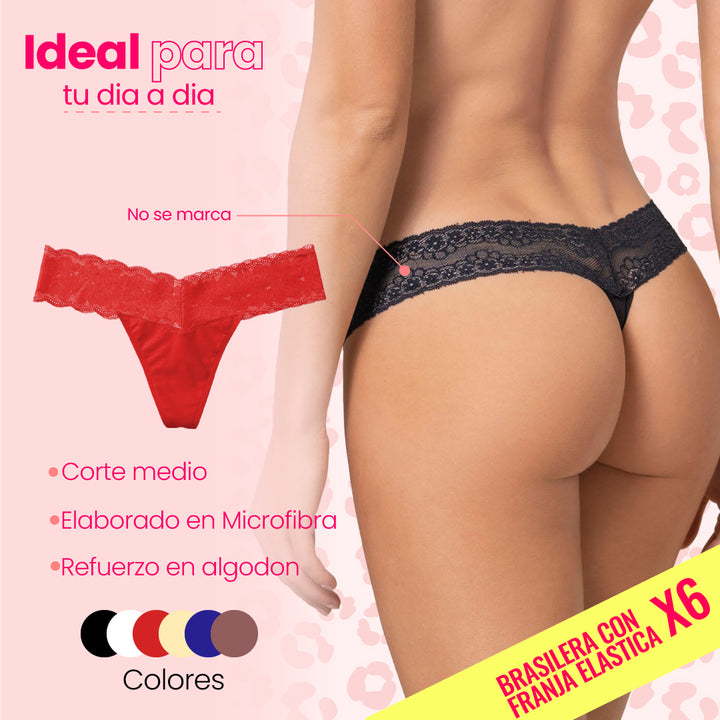 TANGA PAQX6 COLORES